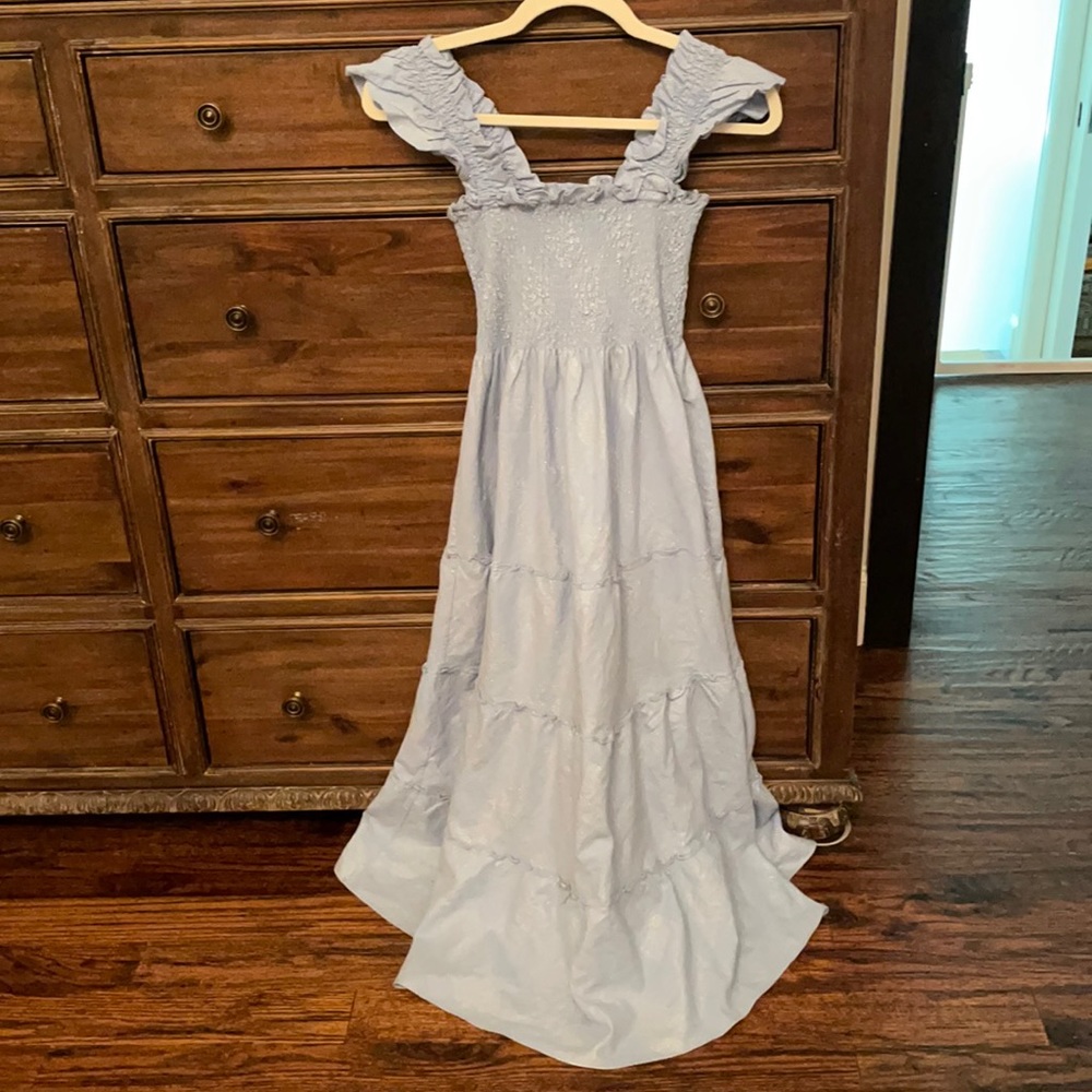 Hill House Home Ellie Nap Dress blue silver